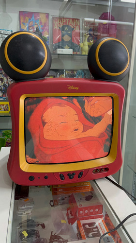 Tv Tubo 14 Disney Mickey Com Controle Remoto Original (Usado)