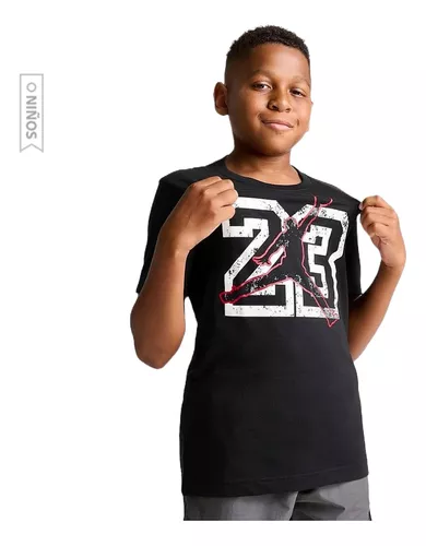 Camiseta Jordan para Niño Negra