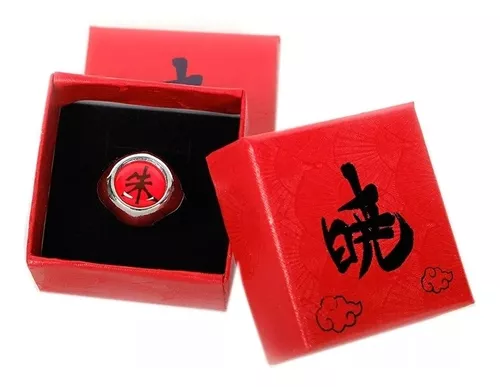 Anillo Itachi Uchiha Naruto Akatsuki Cosplay Anime Con Caja