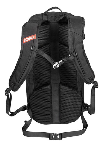Mochila Camping Waterdog 20l Mochilero Trekking Hiking Viaje Color Negro