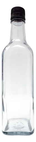 Botella Cuadrada 500 Ml 16 Oz (24 Piezas) Envase Bebidas