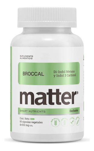 Matter Broccal Di-indol Metano Suplemento 60caps Sabor Sin Sabor