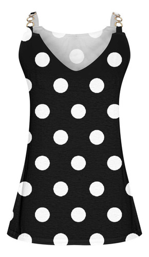 Blusa Sin Mangas Casual De Verano C Para Mujer Con Cuello En
