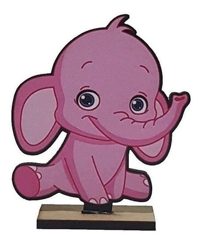 30 Souvenir+6 Centros+1 Gigante Baby Shower Elefante Rosa