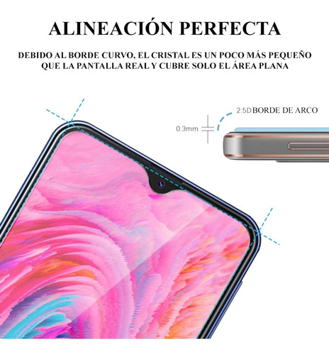 Imagen 4 de 8 de Funda Huawei Y6 Y7 Y9 P Smart 2019 Bumper Acrilico + Cristal
