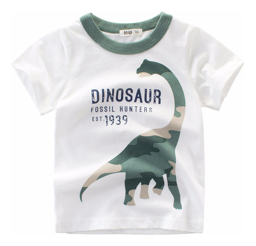 Camisetas Casuales Con Estampado De Dibujos Animados Para Ni