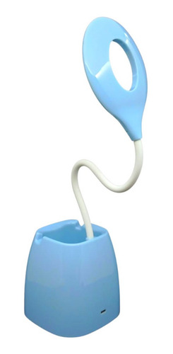 Lampara Led Escritorio Recargable / Porta Lapicero Y Celular