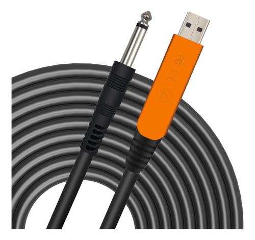 Cable Para Guitarra O Bajo Usb / Plug 