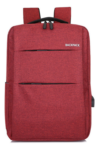 Mochila De Gran Capacidad Para Ordenador Usb Red1