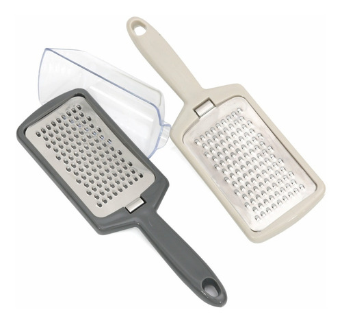 Rallador Con Recipiente Liviano Multifunción Inoxidable 5oz Color