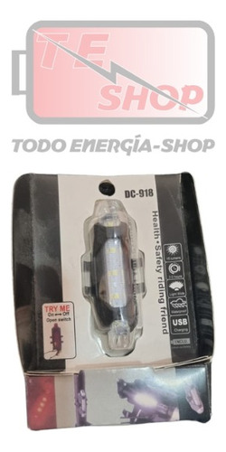 Luz Led Bicicleta De Seguridad Recargable Usb Color Blanco