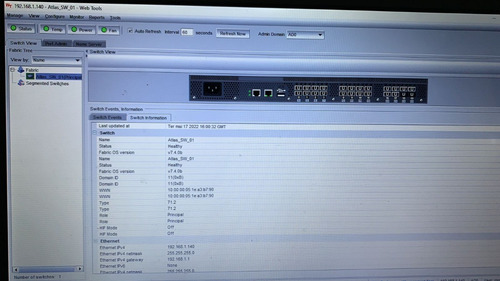 Switch Ibm San 2498-b24 24 Portas 8gb Com Gbic E Licenças (Usado)