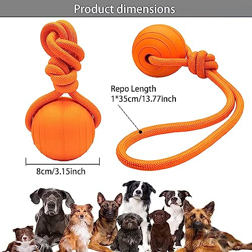 Dlder Pelota Para Perro Con Cuerda, Juguete Para Perro, Pelo