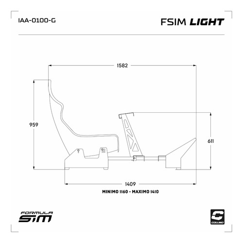 Imagen 2 de 9 de Simulador De Manejo Con Butaca Formula Fsim Light