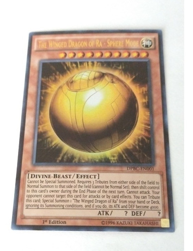 The Winged Dragon Of Ra - Sphere Mode Dpbc-en001 Yugioh 