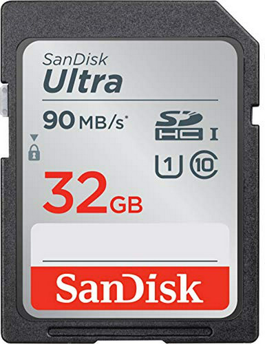 Tarjeta De Memoria Sandisk 32gb Ultra Sdhc - 90mb/s, C10, U1