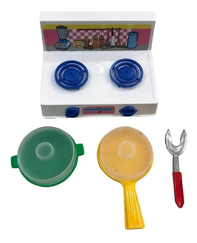 Juego Cocina Infantil Juguete Con Olla Sarten Petit Gourmet