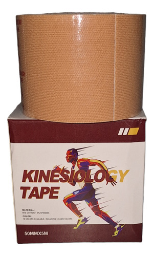 Cinta Venda Banda Kinesiologica Fit Kinetape Nude 5mts