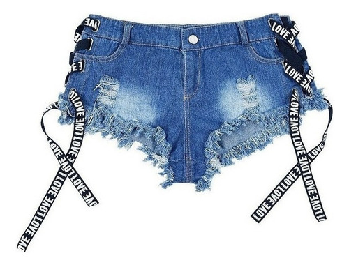 Gift Women's Ripped Cropped Denim Shorts