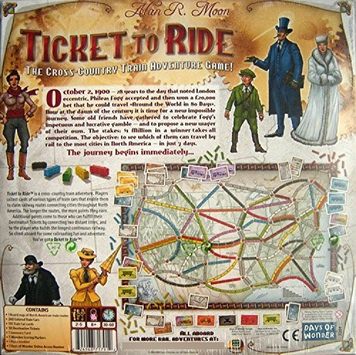 Ticket To Ride El Original Juego De Mesa Versión En Inglés