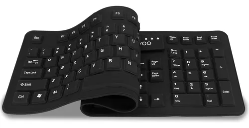 Teclado De Silicona Plegable Sungwoo Usb Wired Estándar Para