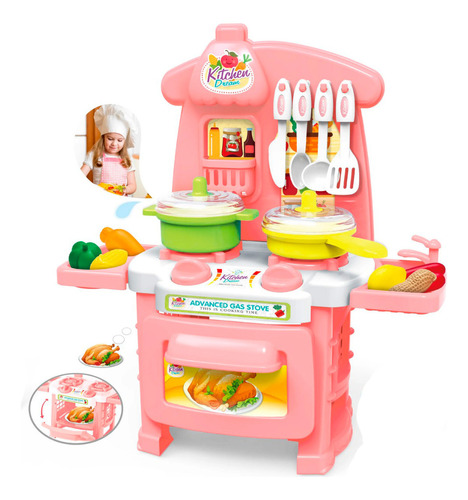 Cocina Juguete  Interactivo Utencilios Juego Rol  Niñas