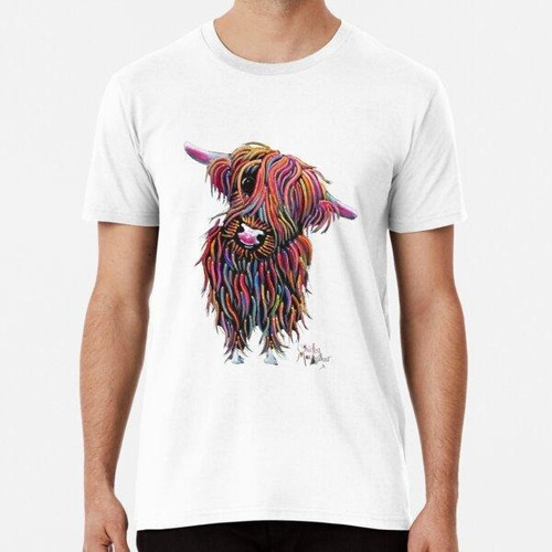 Remera Scottish Highland Cow 'bolly' Por Shirley Macarthur A