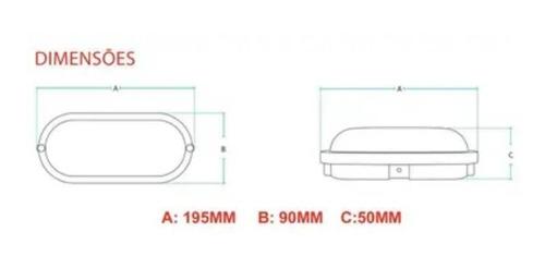 Imagem 3 de 5 de Luminária Tartaruga Led 12w Avant Base Branca 6500k Ip65