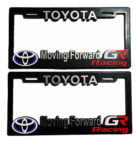 Par(2) Portaplacas Universal Toyota Gr Racing