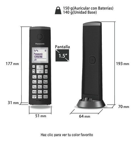Teléfono Inalámbrico Panasonic Kx-tgk210