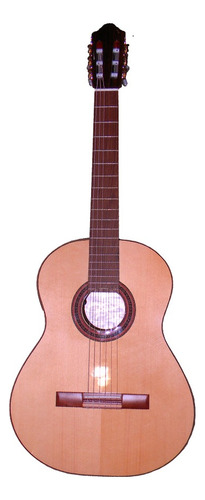 Guitarra Criolla Clasica Fonseca Modelo 50ec Con Ecualizador Color Natural Orientación De La Mano Derecha