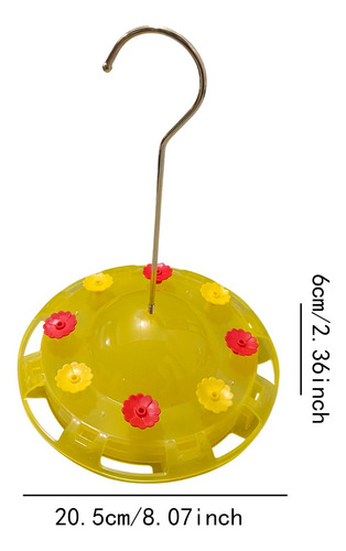 Alimentador De Colibrí Colgante Para Dispensador Amarillo