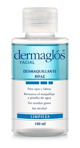 Dermaglós Facial Desmaquillante Bifaz De Ojos Limpiador Bifá