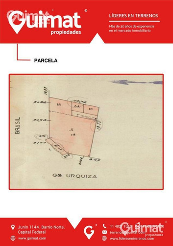 Imagen 9 de 12 de Excelente Esquina! - Parque Patricios - Lideres En Terrenos - Guimat Propiedades