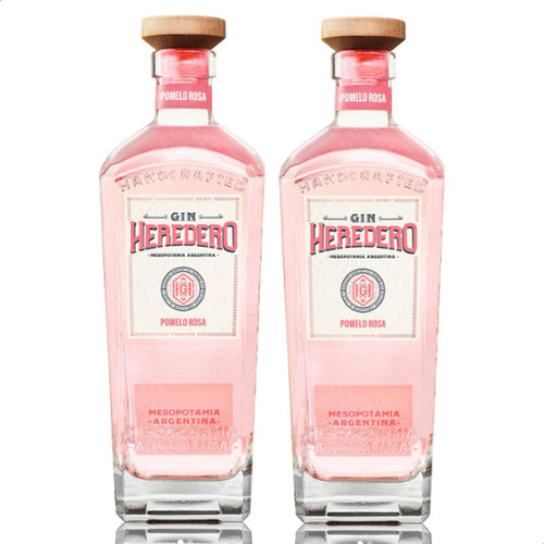 Gin Heredero Pink 700 mL x 2 u