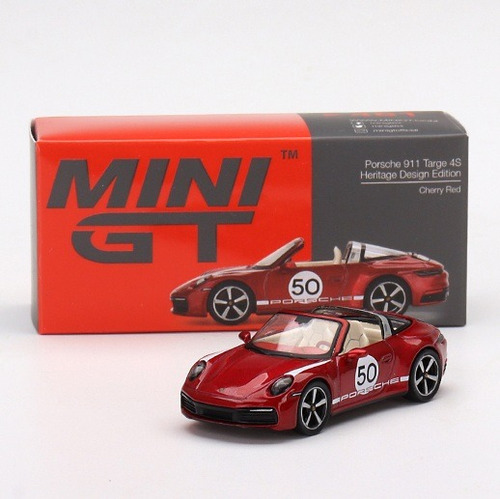 Mini Gt 461 Porsche 911 Targa 4s Haritage Edition Vermelho