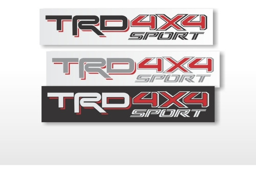 Par Emblema Sticker Toyota Tacoma Tundra 4x4 Rojos