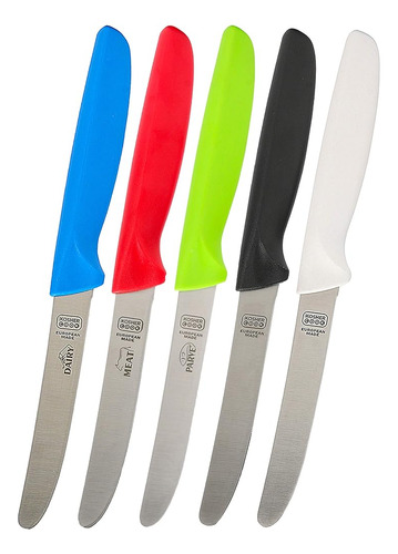 Juego De Cuchillos Kosher Cook 5 Piezas 4.5 Pulgadas Multico