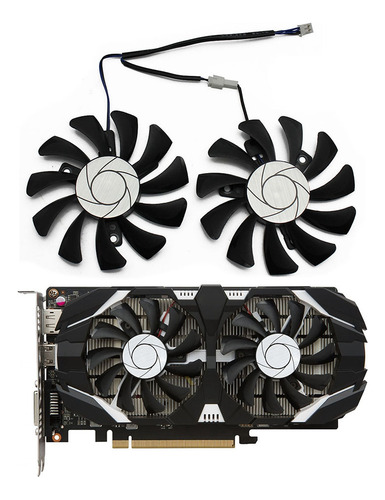 Enfriador De Gpu Gtx1050ti Ha8010h12f-z, 75 Mm, 2 Pines, Dob