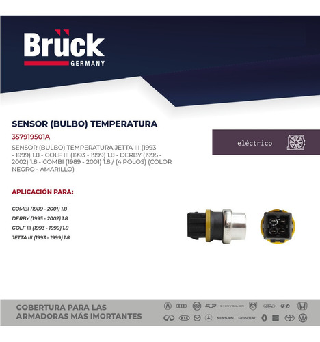 Bulbo Sensor Temperatura Derby 2000 357919501a