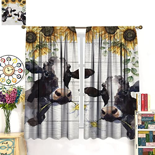 Cortinas De Ventana De Vacas Jestronry, Divertidas Cortinas