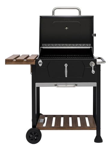 Parrilla De Carbón De 24 Pulgadas Ahumador De Barbacoa