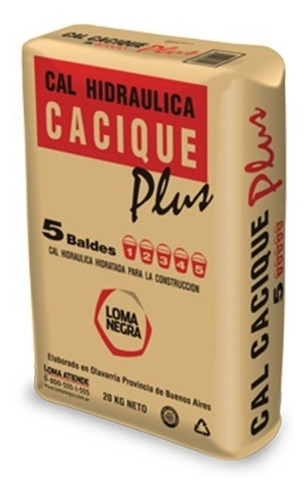 Cal Cacique Plus X 5 Kg Fraccionado!!!!!!