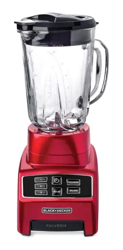 Licuadora Black+Decker Pulverix BL1840MR 1.5 L roja con vaso de vidrio 120V