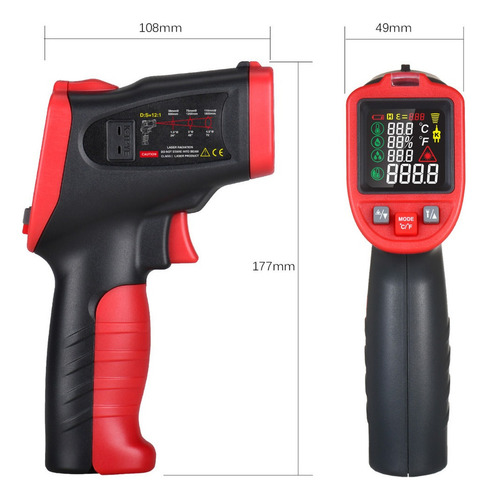 Wintact - Termómetro Infrarrojo Profesional (50 C~850c)