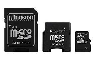 Memoria Kingston Micro Sd 32gb Clase 10+2adp