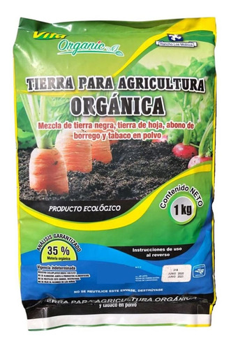 Tierra Para Agricultura Orgánica 1kg