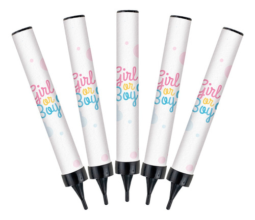 50 Velas Mágicas 14.5cm Revelación Luz Cambia De Color