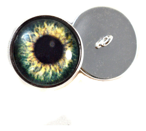 Coser Ojo Verde Oliva Humano Loops 16 Mm Cabochons Vidrio 2