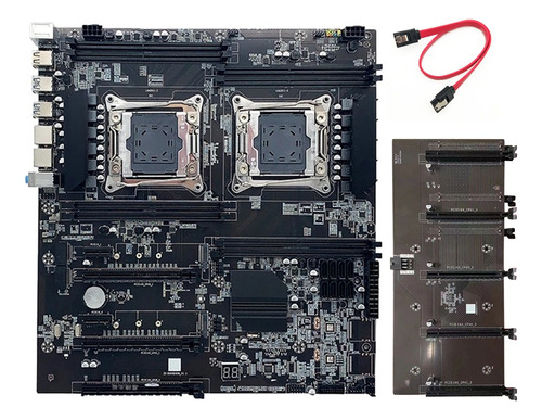 Placa Madre X99 De Doble Cpu Aleo Mining Y Cable Lga2011 V3/